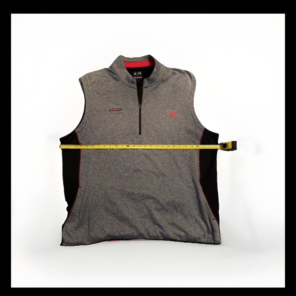 Adidas Gray Pullover with Red Accents TASCOSA Golf Club Logo 115